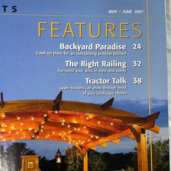 Handyman Woodworking Magazine Vol 15  Issue 82 No 3 May Jun  2007 u Backyard Par - Picture 5 of 9